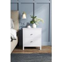 2 Drawers Wooden Storage Cabinet Bedside Table
