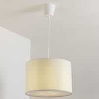 CGC Lighting 'Lucia' Cream Fabric Ceiling Lamp Shade With Frosted Diffuser