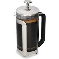 La Cafetiere Roma 8 Cup Cafetiere, Stainless Steel 1L French Press Coffee Maker in Silver