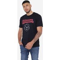 Dungeons & Dragons Men's D20 T-Shirt Black | Size: 2XL