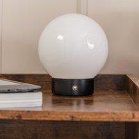 ValueLights Atlas Rechargeable LED Portable Touch Table Lamp in White