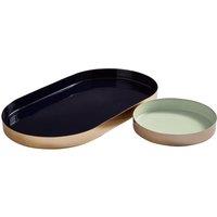 Orsina Elva Set Of Two Trays in Light Green