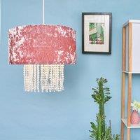 ValueLights Boland Pink Ceiling Pendant Droplets Shade