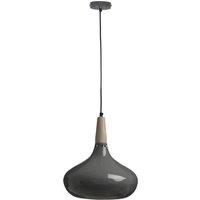 Orsina Curved Down Pendant Light in Grey