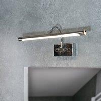 ValueLights Alana Single Picture Wall IP44 Rated Bathroom Integrated LED Wall Light in Silver