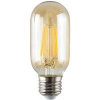 ValueLights E27 Pack of 5 4W Amber Filament Radio Valve Warm White LED Bulbs in Orange