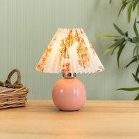 ValueLights Bloom Rechargeable LED Portable Table Lamp in Bright Pink