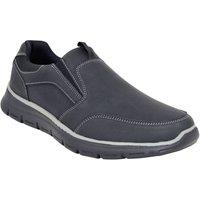 Chums Men's Dr Keller Wide Fit Slip On Trainer Shoe Lightweight Hybrid Shoes with in Black | Size: 10