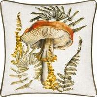 Wylder Nature Kielder Forest Hatfield Mushroom Piped Cushion in Natural | Size: 43 cm x 43 cm
