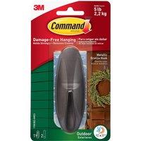 3M CLAW Command Outdoor Metallic Bronze Large Designer Hook 17083BZ-AW