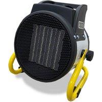 Autojack PTC Portable Electric Fan Heater Space Warmer 2kW in White