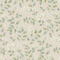 Grandeco Forget Me Not Leaf Trail Smooth Paper in Green | Size: 1 Pack