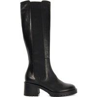 Dune London Women's 'Tessia' Leather Knee High Boots in Black | Size: 7