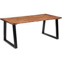Berkfield Home Dining Table Solid Acacia Wood 180x90 cm in Brown