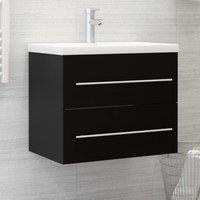 Berkfield Home Sink Cabinet Black 60x38.5x48 cm Engineered Wood