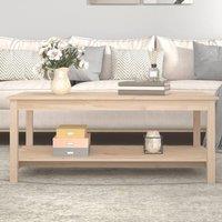 Berkfield Home Coffee Table 110x55x45 cm Solid Wood Pine in Brown | Size: 110 x 55 x 45 cm
