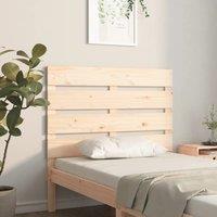 Berkfield Home Headboard 90x3x80 cm Solid Wood Pine in Brown | Size: 90 x 3 x 80 cm