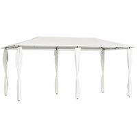 Berkfield Home Gazebo with Post Covers 3x6x2.6 m Cream 160 g/m in Beige