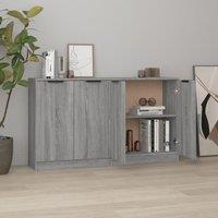 Berkfield Home Sideboards 2 pcs Grey Sonoma 60x30x70 cm Engineered Wood | Size: 60 x 30 x 70 cm