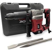 Lumberjack SDS Max Demolition Hammer 1300W 18J 230V Includes Chisels & Storage Case in Red
