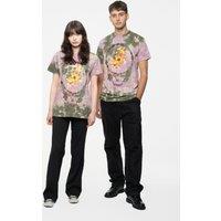 Grateful Dead Dead Leaves & Bouquet Dye Wash T-Shirt in White | Size: Large