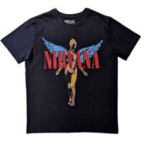 Nirvana In Utero Angelic Kids T-Shirt in Black | Size: 3-4 Years