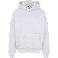 Build Your Brand Men's Oversized Hoodie in White | Size: 5XL