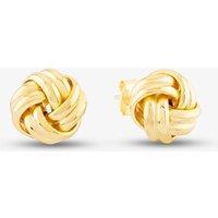 T.H.Baker Women's 9ct Yellow Gold Double Knot Stud Earrings 1.55.6219
