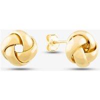 T.H.Baker Women's 9ct Gold Small Knot Stud Earrings 1556259