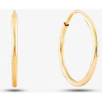 T.H.Baker Women's 9ct Yellow Gold Sleeper Hoop Earrings GE2216
