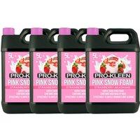 ProKleen Coloured Snow Foam Car Shampoo - Strawberry Fragrance - 4 x 5L in Pink