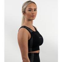Discipline 365 Women's Discipline Seamless Sport Fitness Bra with Detail in Black | Size: Medium