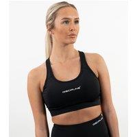 Discipline 365 Women's Discipline Sports Fitness Racer Back Bra in Black | Size: Small