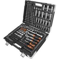 VonHaus 215 Piece Socket Set with Drill Bits in Silver