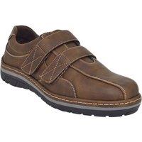 Pegasus Men's Wide Fit Shoe Touch Fasten Comfortable & Casual in Brown | Size: 10