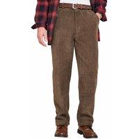 Pegasus Men's Sherpa Lined Corduroy Trousers in Olive | Size: 32R