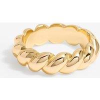 Jon Richard Women's Gold Plated Polished Twisted Ring