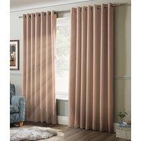 Luxury Living Plain Blackout Ring top Curtains in Pink | Size: 168 cm width x 137 cm drop