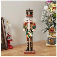 Wooden Nutcracker Soldier Figurine Christmas Ornament