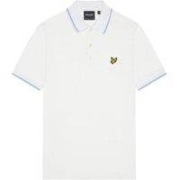 Lyle & Scott Men's Tipped Polo Shirt in White | Size: 2XL