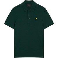 Lyle & Scott Men's Plain Polo Shirt in Dark Green | Size: Large