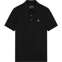 Lyle & Scott Men's Plain Polo Shirt in Black | Size: Large
