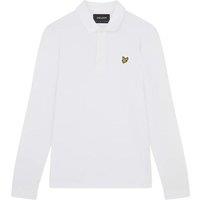 Lyle & Scott Men's Long-Sleeved Polo Shirt in White | Size: 2XL