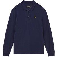 Lyle & Scott Men's Long-Sleeved Polo Shirt in Navy | Size: XS