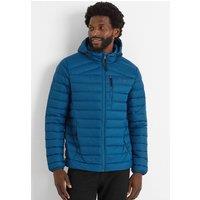 TOG24 Men's 'North' Hooded Down Jacket in Blue | Size: Large