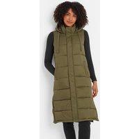 TOG24 Women's 'Newall' Long Gilet in Khaki | Size: 12