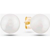 T.H.Baker Women's 9ct Yellow Gold Freshwater Pearl Stud Earrings EOZ108RF