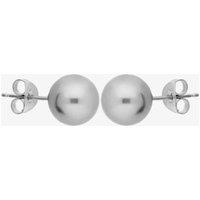 T.H.Baker Women's 9ct White Gold 8-8.5mm Grey Freshwater Pearl Stud Earrings EOZ110RF-G