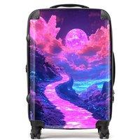 Designer Luggage Elena Sable: 00041 Suitcase in Purple | Size: Large