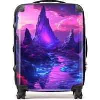 Designer Luggage Elena Sable: 00042 Suitcase in Purple | Size: Large